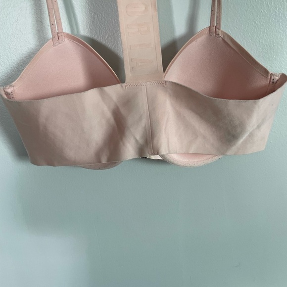 Victoria's Secret Pink T-Back lined Demi Bra with Adjustable Straps size 36D - Picture 3 of 5